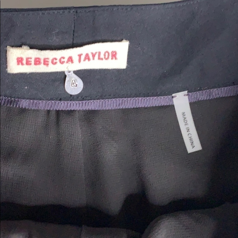 Rebecca Taylor Silk Pleated Sequin silver shimmer dress evening shorts 4 - Picture 6 of 11